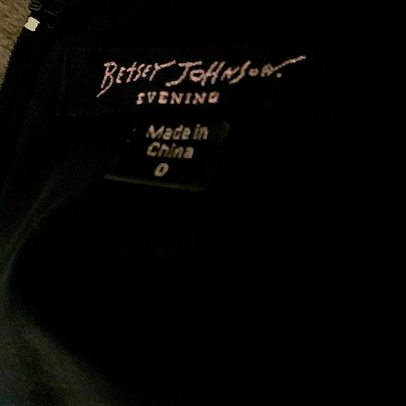 Betsey Johnson Evening Black Silk Dress Size XS - Picture 5 of 5